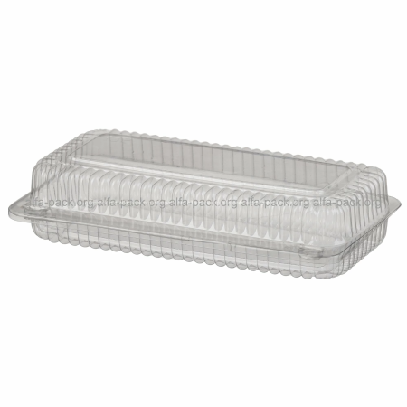 Пищевой одноразовый пластиковый блистерный контейнер ПС-132 с крышкой (прямоугольный прозрачный), 450 мл, 209×112×42 мм (артикул: 010508038) купить в разделе «Пластиковая универсальная упаковка».